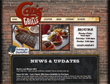 Tablet Screenshot of capsgrille.com